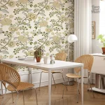 Papier peint élégant pour salle à manger