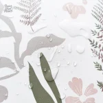 Papier peint salle de bain avec motif verdoyant