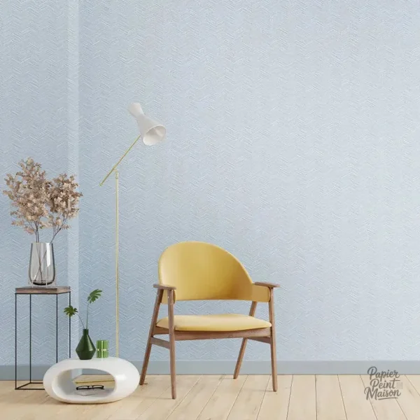 Papier peint scandinave bleu canard