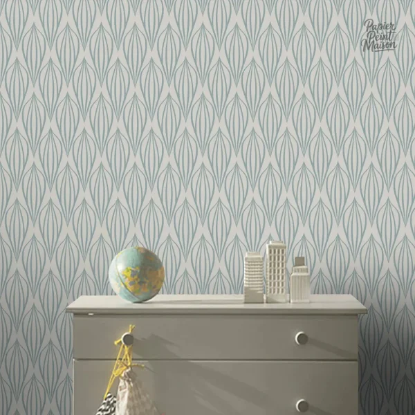 Papier peint géométrique scandinave élégant et moderne