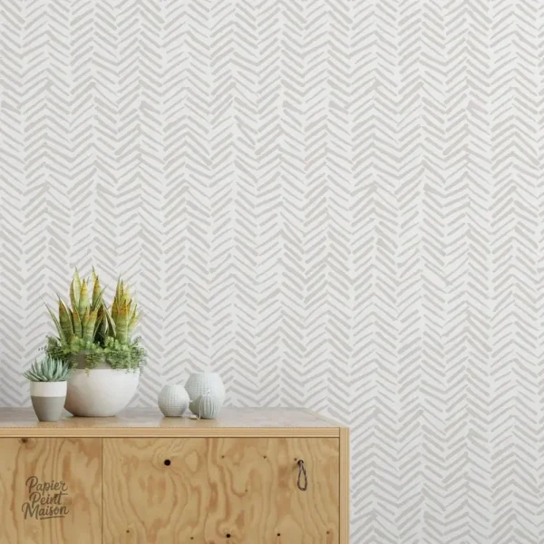 Papier peint design scandinave avec motifs élégants