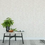 Papier peint salon scandinave avec textures douces