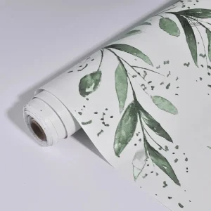 Papier peint décoratif adapté aux espaces humides de la salle de bain