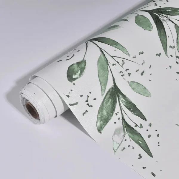 Papier peint décoratif adapté aux espaces humides de la salle de bain