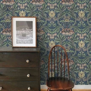 Papier peint baroque élégant avec motifs raffinés