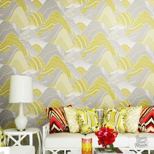 Papier peint japonais au style traditionnel