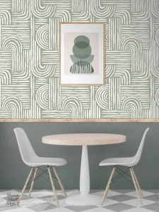 Papier peint style nordique, ambiance chaleureuse et naturelle