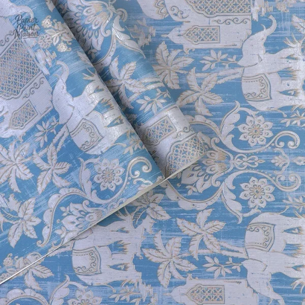 Ambiance vintage avec motif emblématique du Taj Mahal