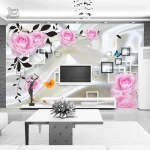 Papier peint effet 3D, idéal pour la décoration intérieure