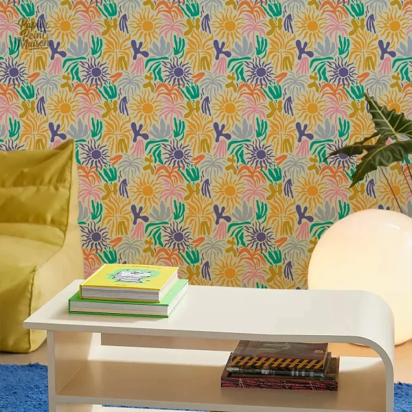 Design abstrait inspiré de la jungle tropicale