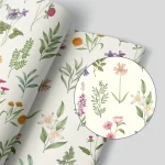 Motif végétal beige, ambiance apaisante pour la décoration
