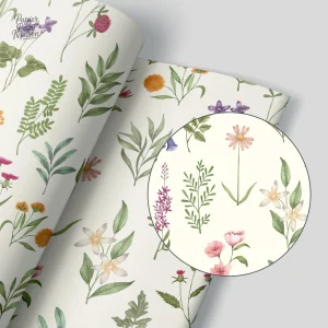 Motif végétal beige, ambiance apaisante pour la décoration
