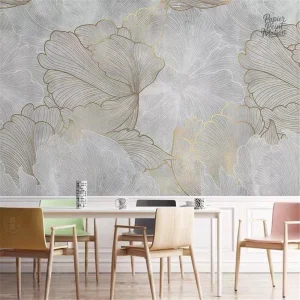 Décor mural végétal, ambiance apaisante pour la chambre