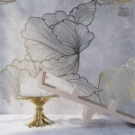 Papier peint avec motifs de plantes, style contemporain