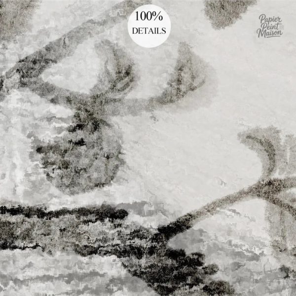 Design floral noir et blanc, parfait pour embellir vos murs