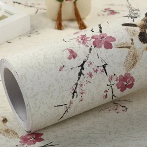 Papier peint à motifs floraux vintage