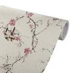Élégant papier peint rétro pour décoration intérieure