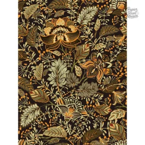 Papier peint vintage fleuri au design élégant