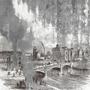 Papier peint industriel avec motifs rétro élégants