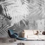 Papier peint vintage scandinave au design élégant