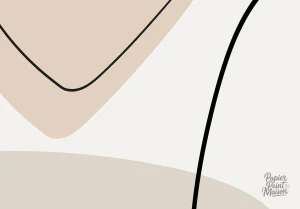 Papier peint artistique avec visages stylisés en couleur