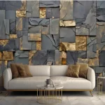 Papier peint 3D décoratif pour un intérieur moderne
