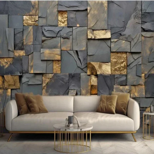 Papier peint 3D décoratif pour un intérieur moderne