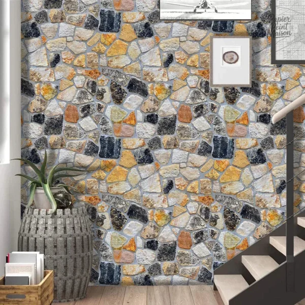 Papier peint imitation pierre pour un style naturel