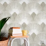 Papier peint moderne avec motifs géométriques