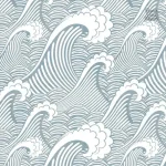 Papier peint motifs japonais élégant et moderne
