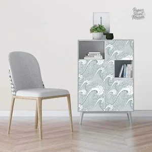 Papier peint japonais aux motifs traditionnels raffinés