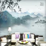 Décor mural inspiré par les paysages de montagne