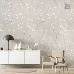 Papier peint scandinave aux motifs modernes et épurés