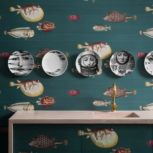 Motif de poisson en papier peint pour une ambiance marine