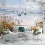 Papier peint décoratif marine, ambiance bord de mer