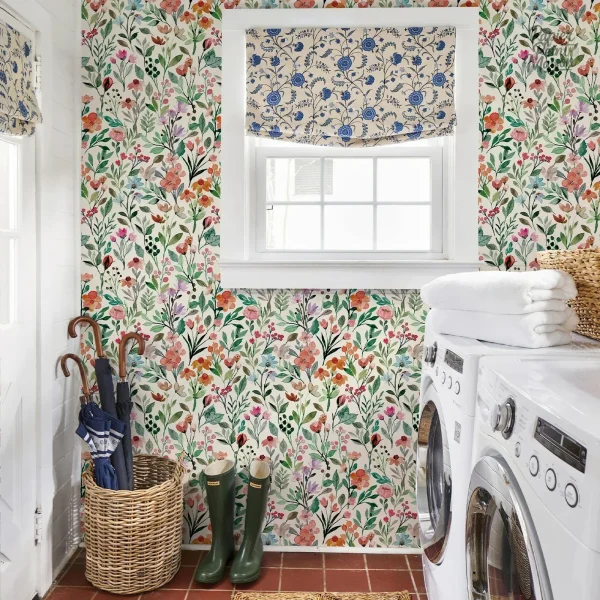 Tapisserie à fleurs pour un décor floral élégant