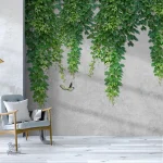 Tapisserie décorative feuillage, idéal pour une chambre relaxante
