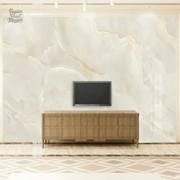 Tapisserie effet marbre pour décoration intérieure moderne
