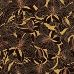 Papier peint fleuri aux motifs délicats et colorés