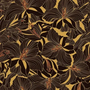 Papier peint fleuri aux motifs délicats et colorés