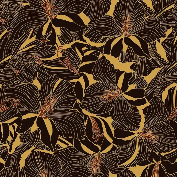 Papier peint fleuri aux motifs délicats et colorés