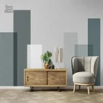 Tapisserie géométrique moderne pour décoration intérieure