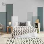 Papier peint aux motifs géométriques pour un style contemporain