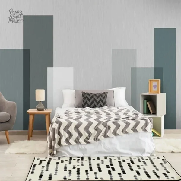 Papier peint aux motifs géométriques pour un style contemporain