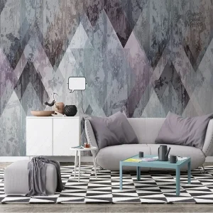 Tapisserie géométrique moderne pour décoration intérieure