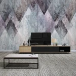 Tapisserie avec design géométrique pour un look contemporain