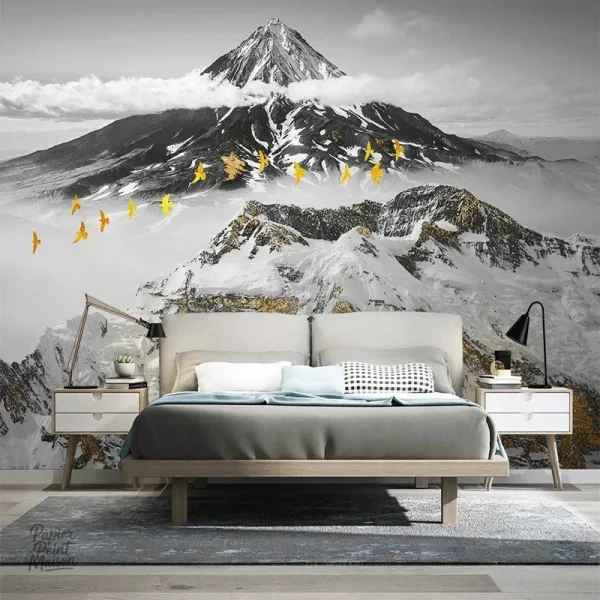 Papier peint montagnes pour une ambiance naturelle