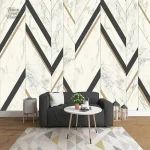 Tapisserie géométrique moderne pour une décoration intérieure stylée