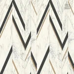 Papier peint motif géométrique aux formes variées et élégantes