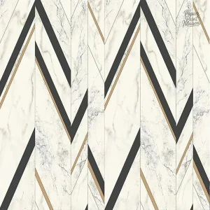 Papier peint motif géométrique aux formes variées et élégantes